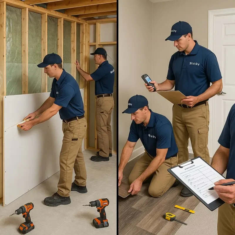 Repairs and Reconstruction process in North College Hill, OH